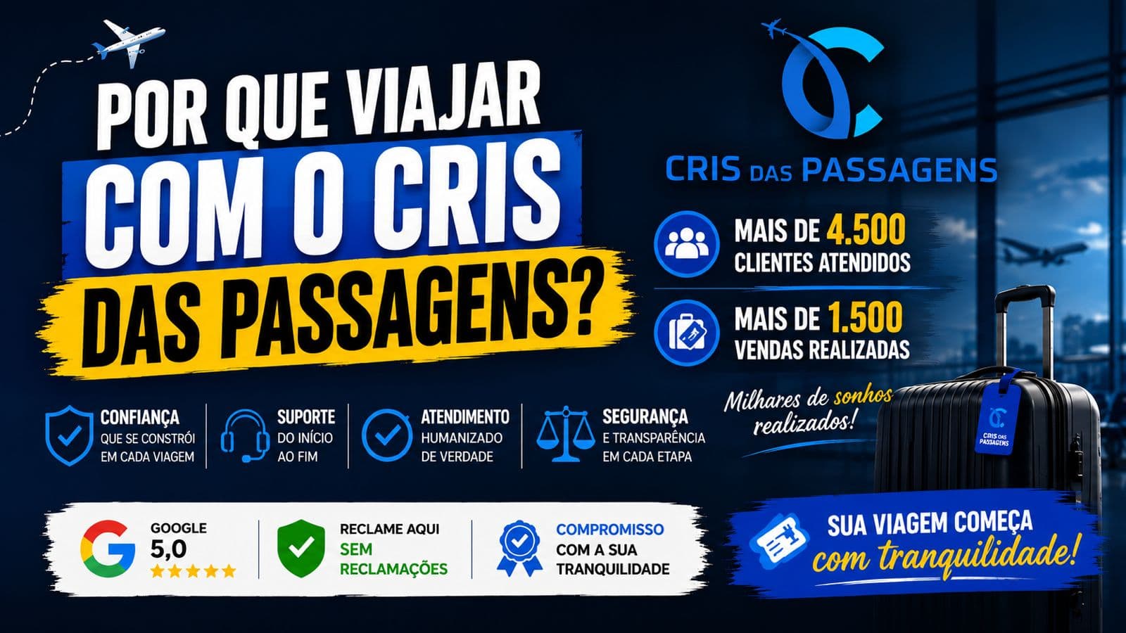 Por que viajar com o Cris das Passagens?